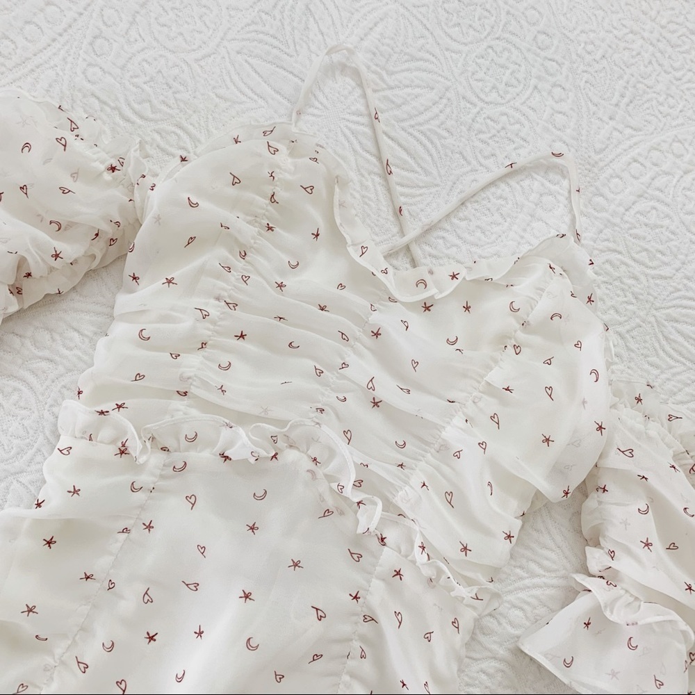 NWT For Love & Lemons La Brooke Cocktail Dress - Picture 7 of 12